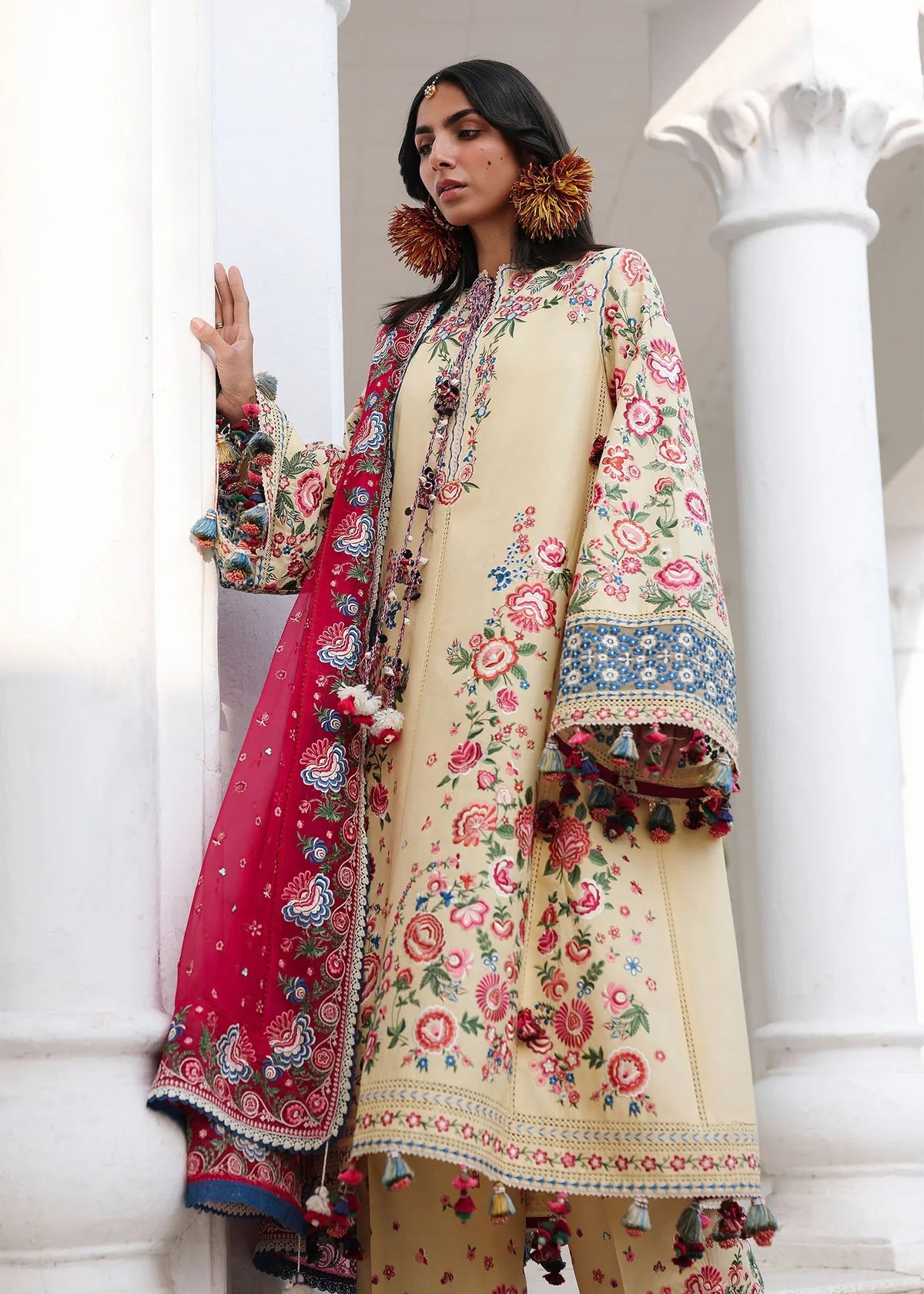 Hussain Rehar Kalabagh Luxury Lawn Unstitched Collection 2026 | D#1242 ZUBDHA - Mirha Fashion