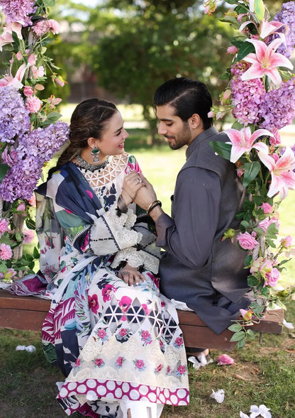 Elaf Print Chikankari Lawn 2024 | Lovelight | ECK-1A