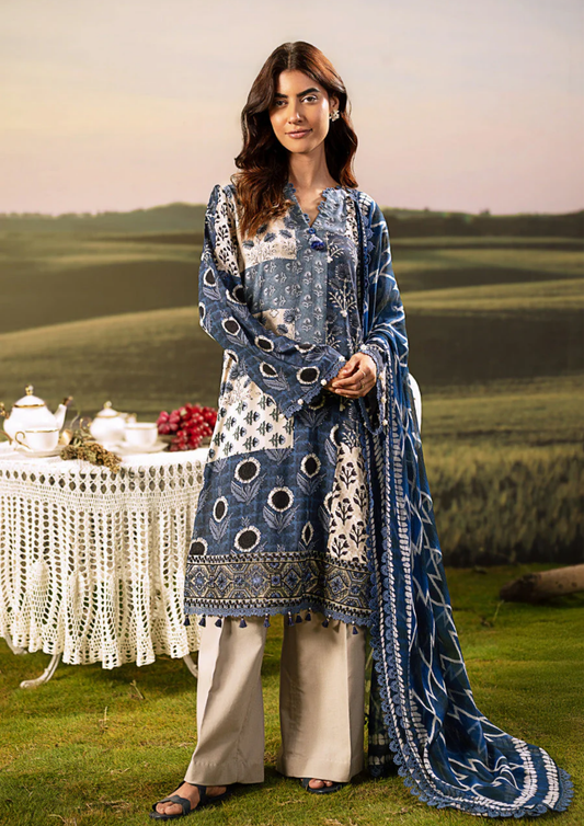 Maria B. MBasic Fall 2025 Collection – 3 Piece Unstitched Suit | 02A