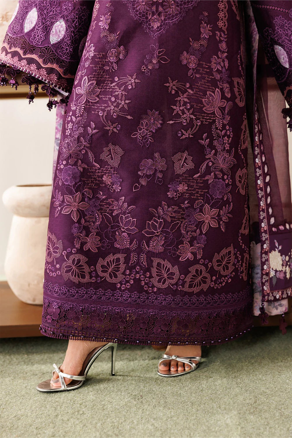 Baroque Eid Luxury Lawn Unstitched Collection 2026 | EL26-D02 - Mirha Fashion