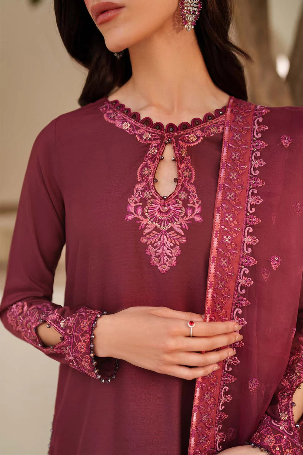 Zarif Exclusive Tabeer the Silk Edit Unstitched Collection 2026 | 01 MALIKA - Mirha Fashion