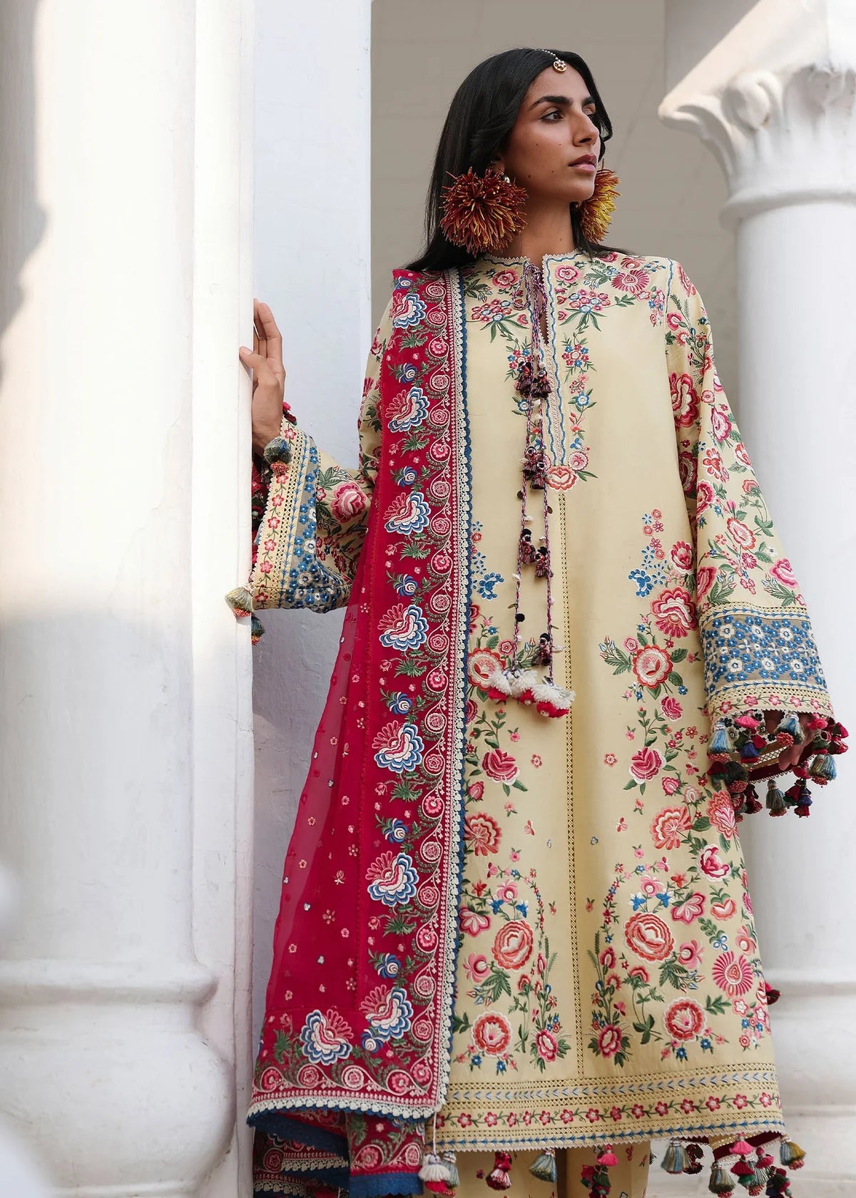 Hussain Rehar Kalabagh Luxury Lawn Unstitched Collection 2026 | D#1242 ZUBDHA - Mirha Fashion
