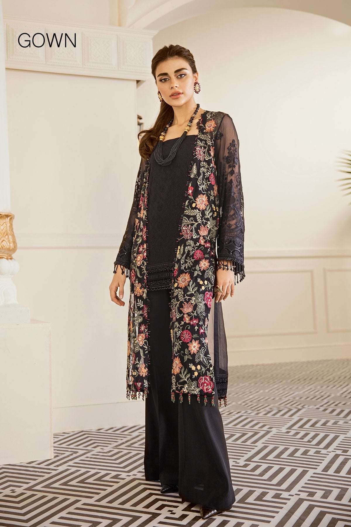 Exotica Baroque Chantelle Embroidered Chiffon