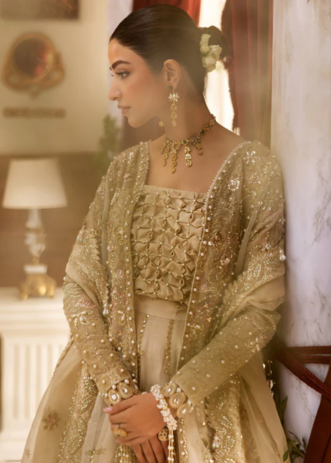 Sadaf Fawad Khan Siraa Festive 3 PCS Unstitched | IVORY CELESTE