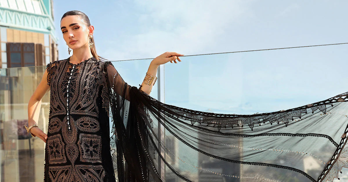 Maria B Luxury Lawn 3PCS Unstitched Collection 2026 | 8B - Mirha Fashion