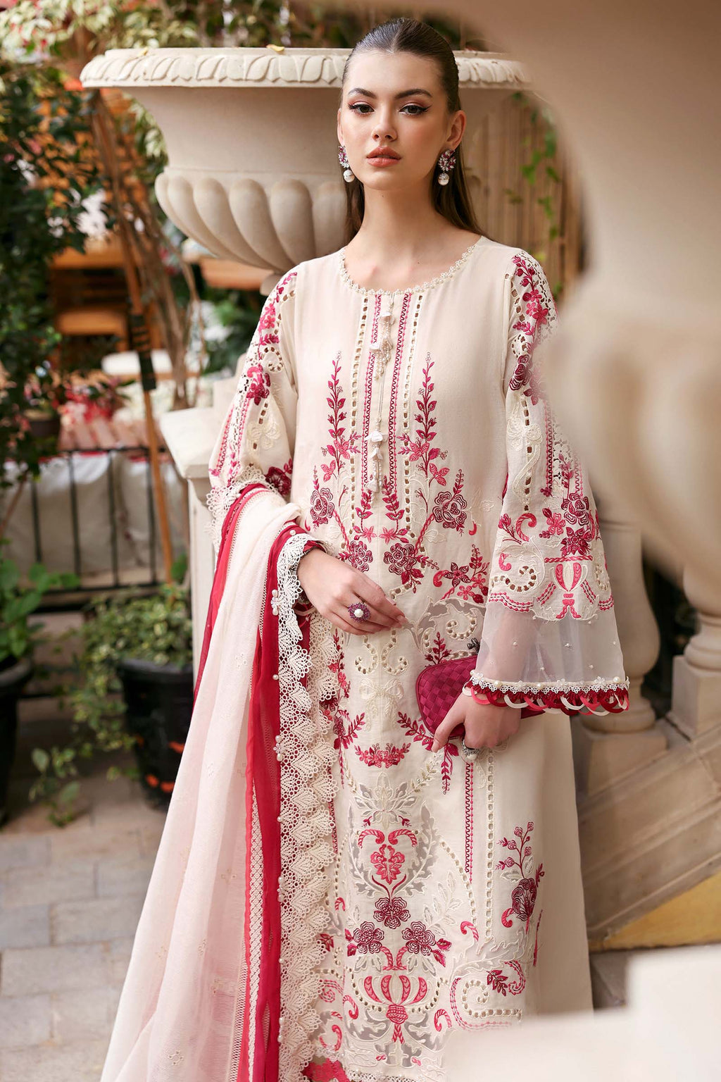 Maria B Luxury Lawn 3PCS Unstitched Collection 2026 | 9A - Mirha Fashion