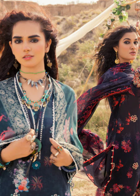 Adan's Libas Printskari Unstitched Lawn 2023 | 1