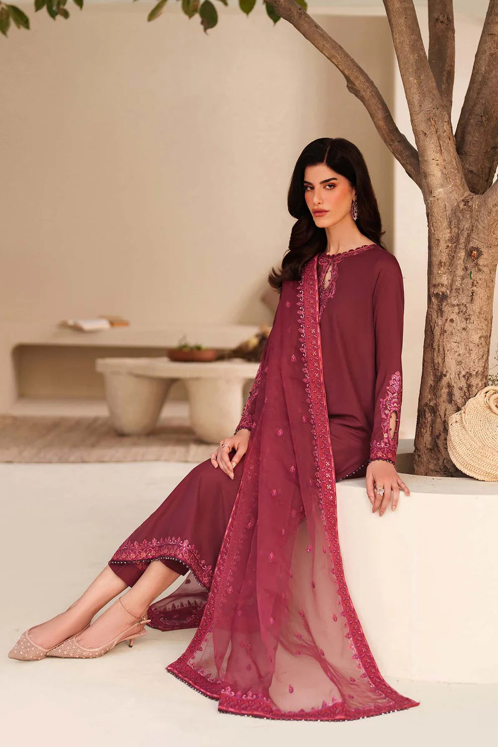 Zarif Exclusive Tabeer the Silk Edit Unstitched Collection 2026 | 01 MALIKA - Mirha Fashion