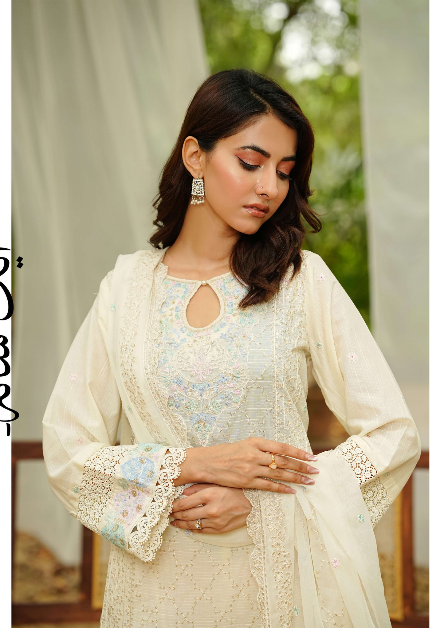 Agha Noor Cotton Ready To Wear Collection Ronak 2025 | Off White