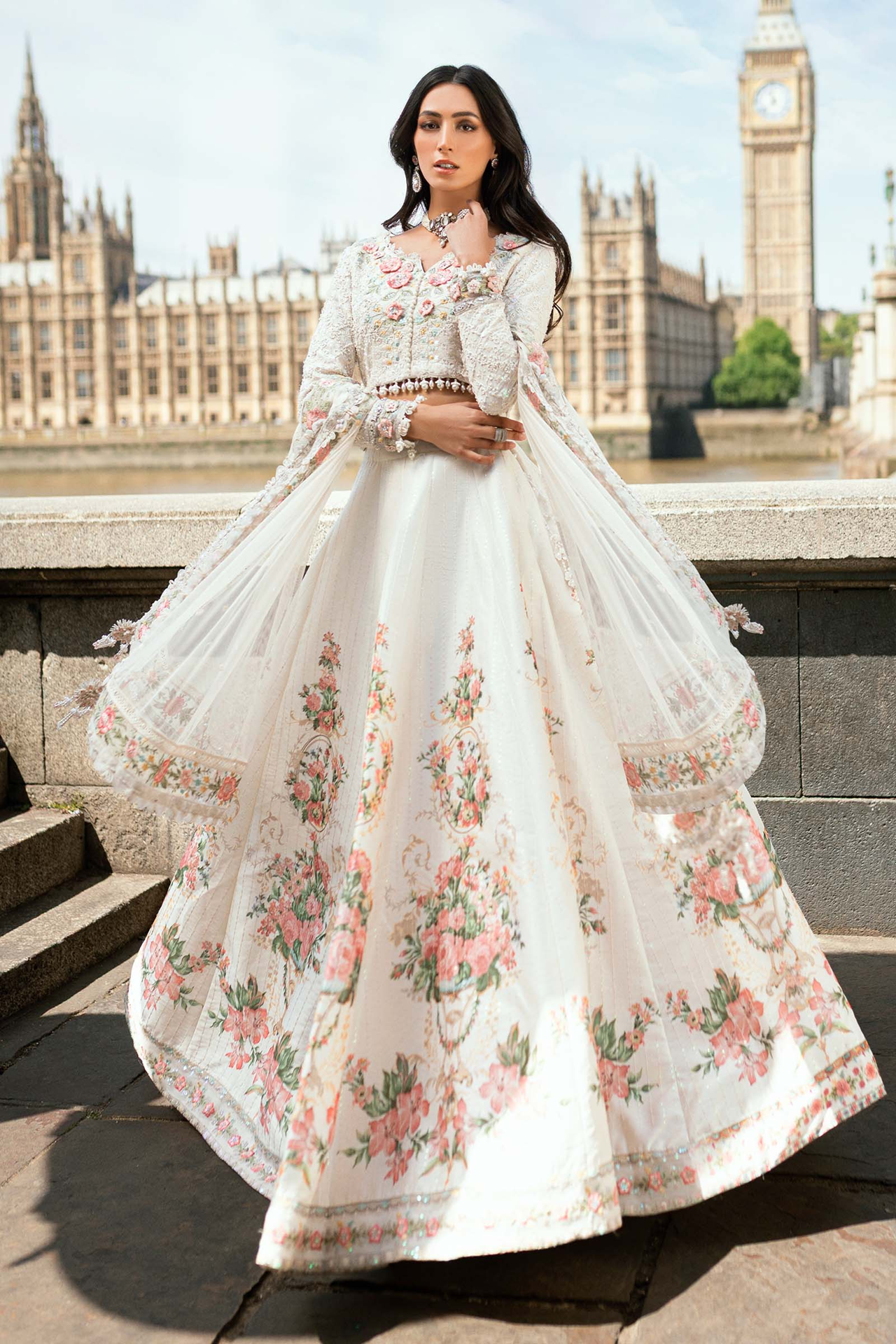 Maria B Soiree 3PCS Unstitched Formals V-01 2025 | D2