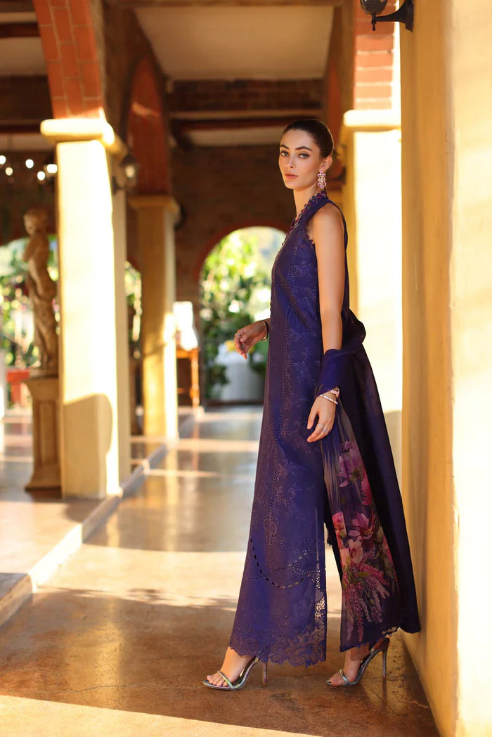 Noor By Saadia Asad Luxury Eid Handwork Schiffli Laserkari Collection 2026 | D2A-ALOURA - Mirha Fashion
