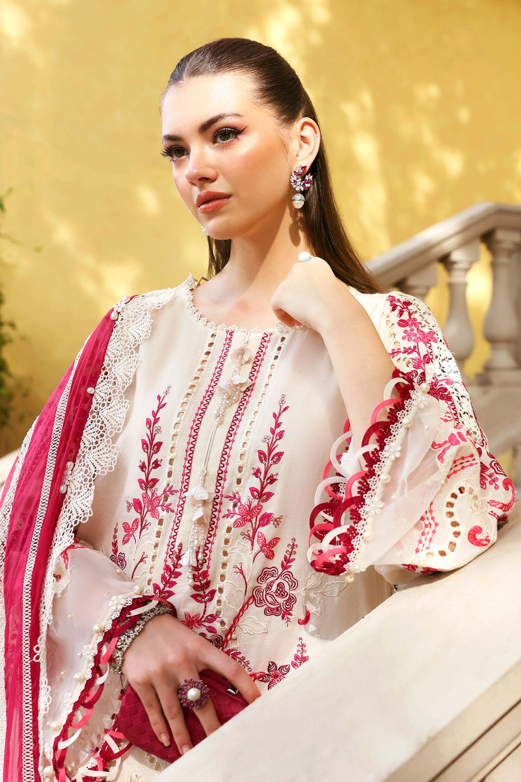 Maria B Luxury Lawn 3PCS Unstitched Collection 2026 | 9A - Mirha Fashion