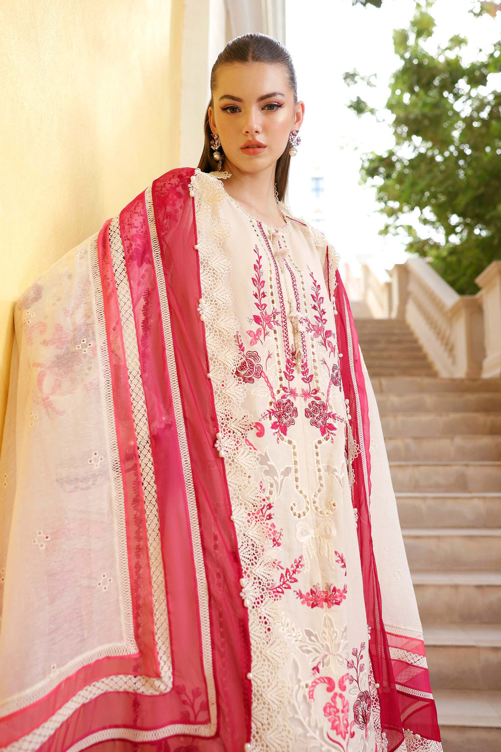 Maria B Luxury Lawn 3PCS Unstitched Collection 2026 | 9A - Mirha Fashion