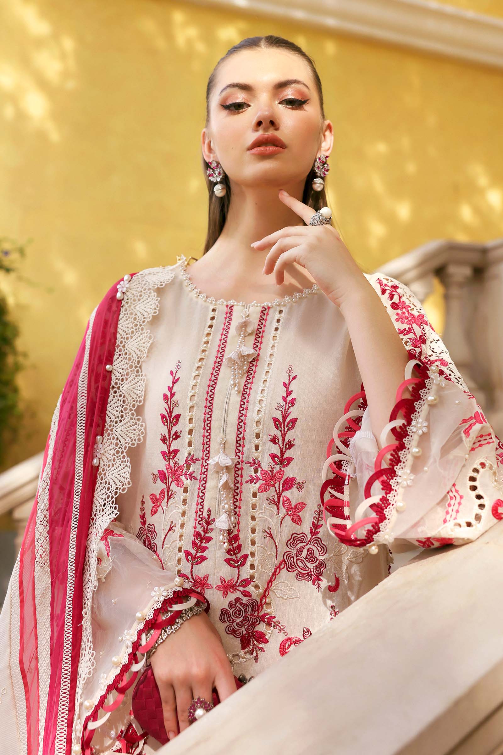 Maria B Luxury Lawn 3PCS Unstitched Collection 2026 | 9A - Mirha Fashion