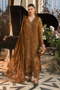 Maria B Chiffon Unstitched  Collection  2026 | MPC-26-205-Mustard