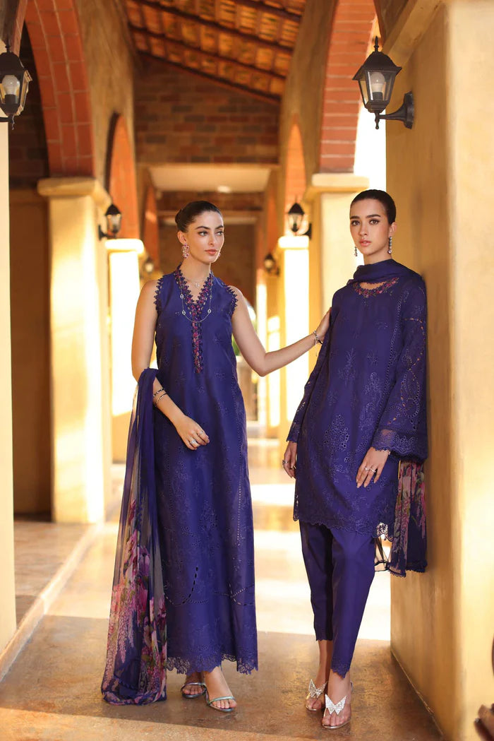 Noor By Saadia Asad Luxury Eid Handwork Schiffli Laserkari Collection 2026 | D2A-ALOURA - Mirha Fashion