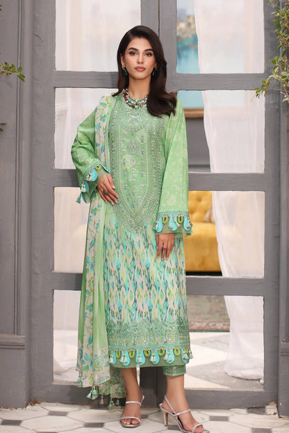Charizma Embroidered Lawn With Printed Chiffon Dupatta | CCS4-01