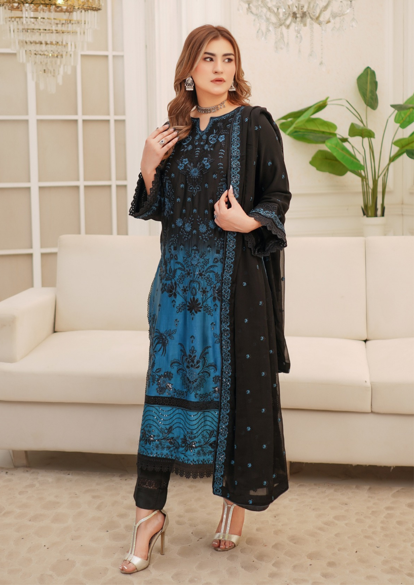 Agha Noor Silk Ready to Wear Collection Nov-2025 | Malaysian black