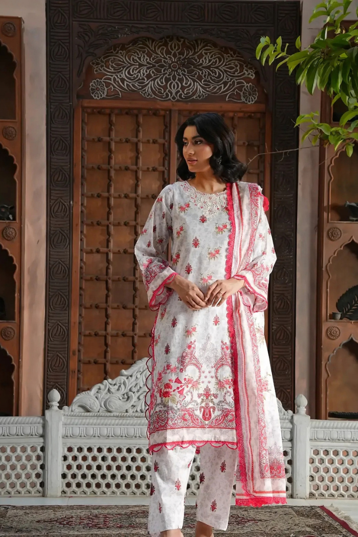 Shaanse Monsoon Luxury pret Cotton Ready to Wear Collection 2026 | White
