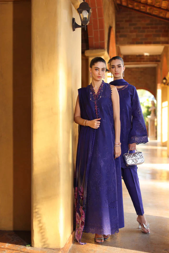 Noor By Saadia Asad Luxury Eid Handwork Schiffli Laserkari Collection 2026 | D2A-ALOURA - Mirha Fashion