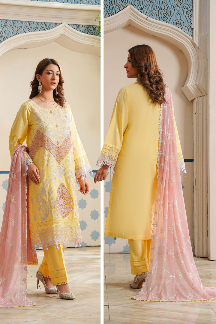 Shaanse Luxury Cotton Lumiere Drop-1 Ready to Wear Collection 2026 | Yellow