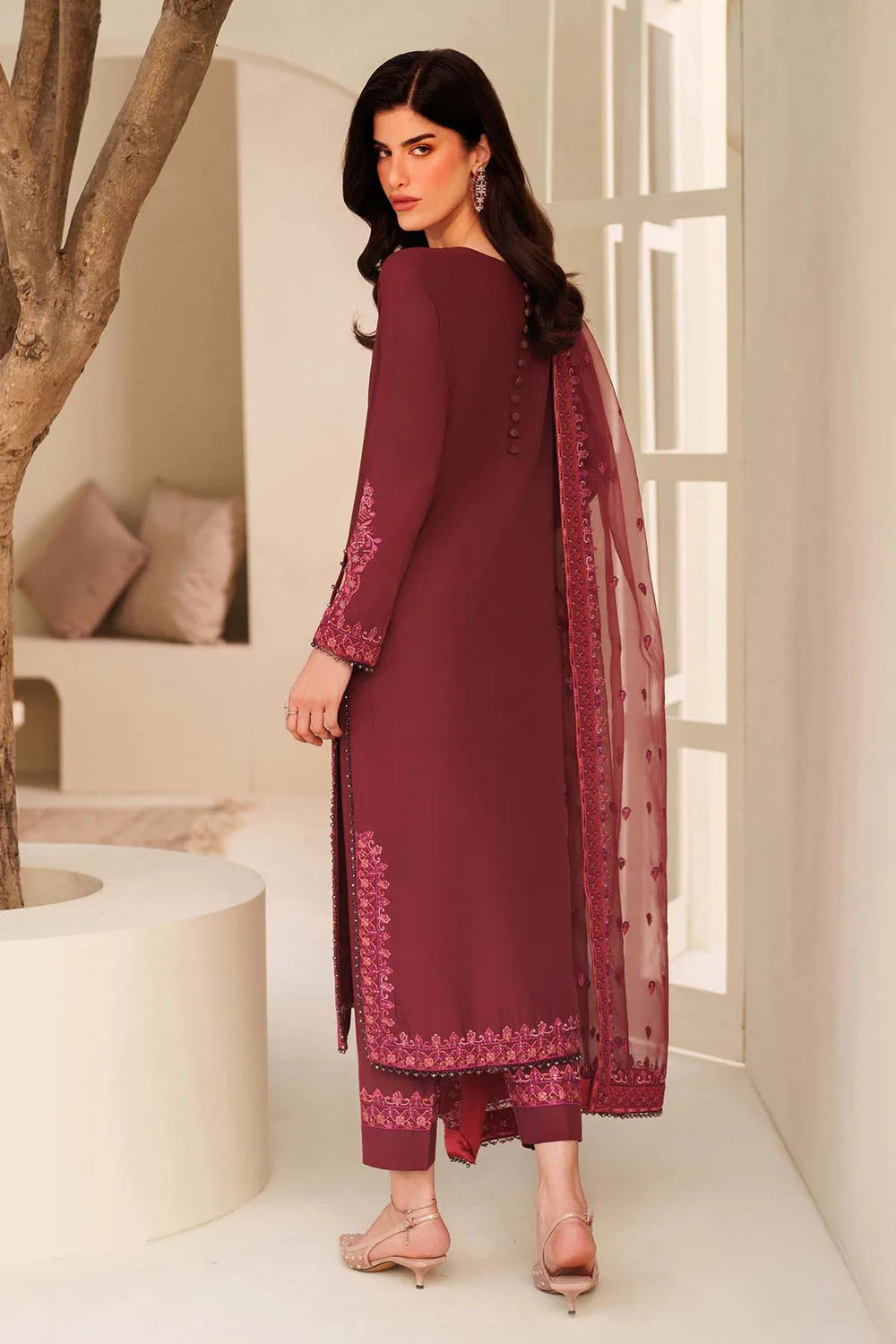 Zarif Exclusive Tabeer the Silk Edit Unstitched Collection 2026 | 01 MALIKA - Mirha Fashion
