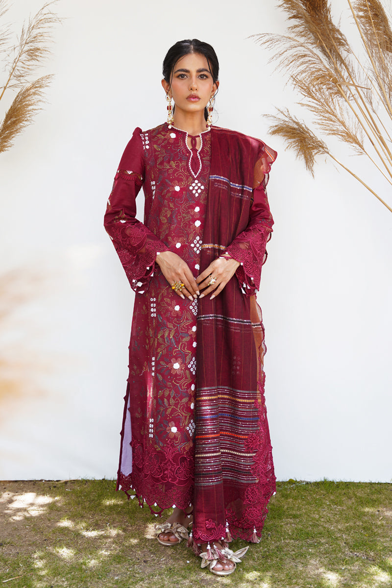 Qlinekari Lawn Collection 2023 By Qalamkari | Ruby - Mirha Fashion