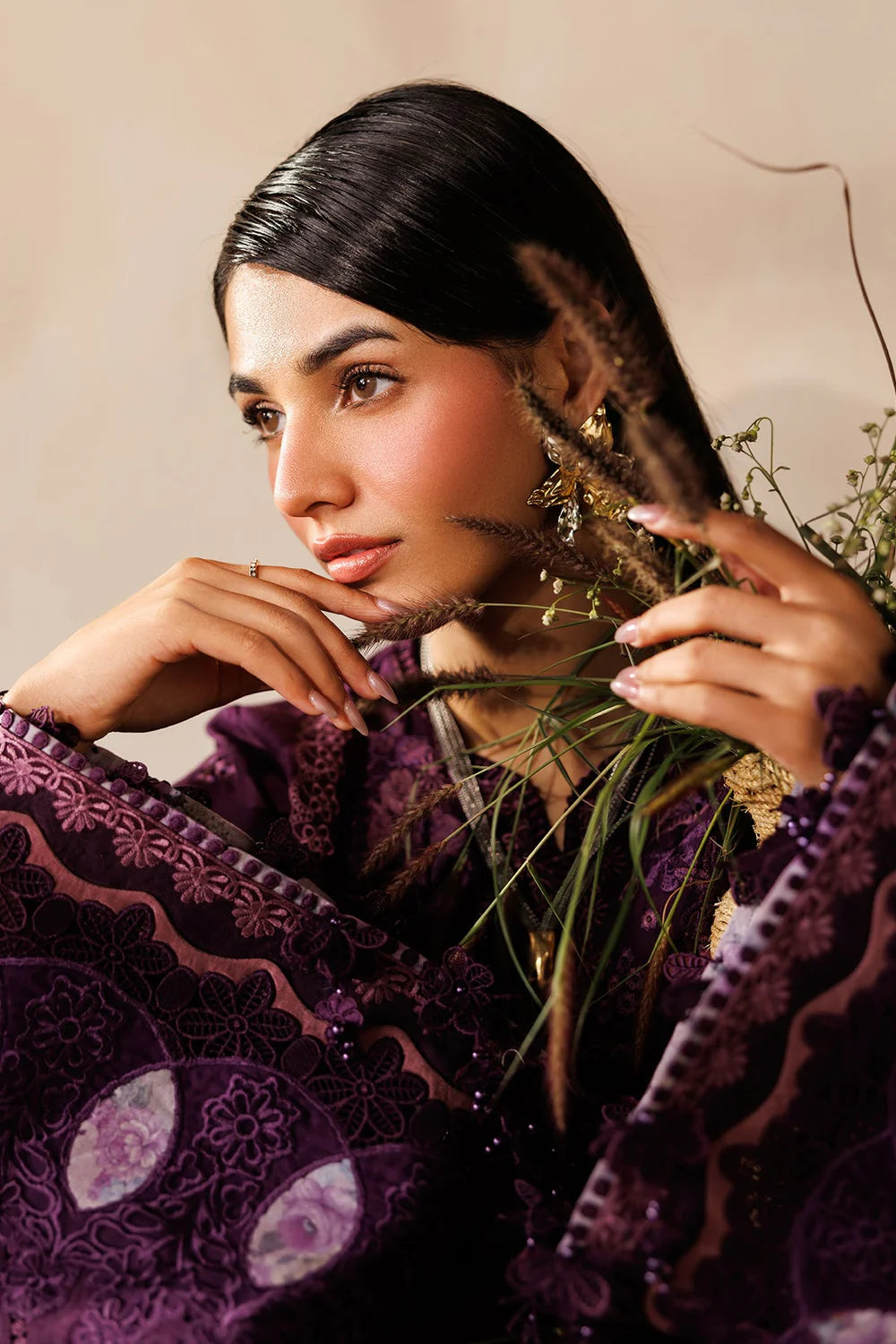 Baroque Eid Luxury Lawn Unstitched Collection 2026 | EL26-D02 - Mirha Fashion