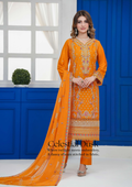 Agha Noor Cotton Ready To Wear Collection Khushi | Orange