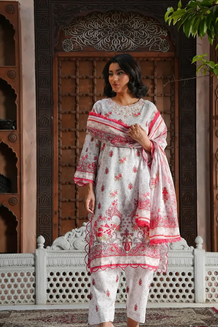 Shaanse Monsoon Luxury pret Cotton Ready to Wear Collection 2026 | White