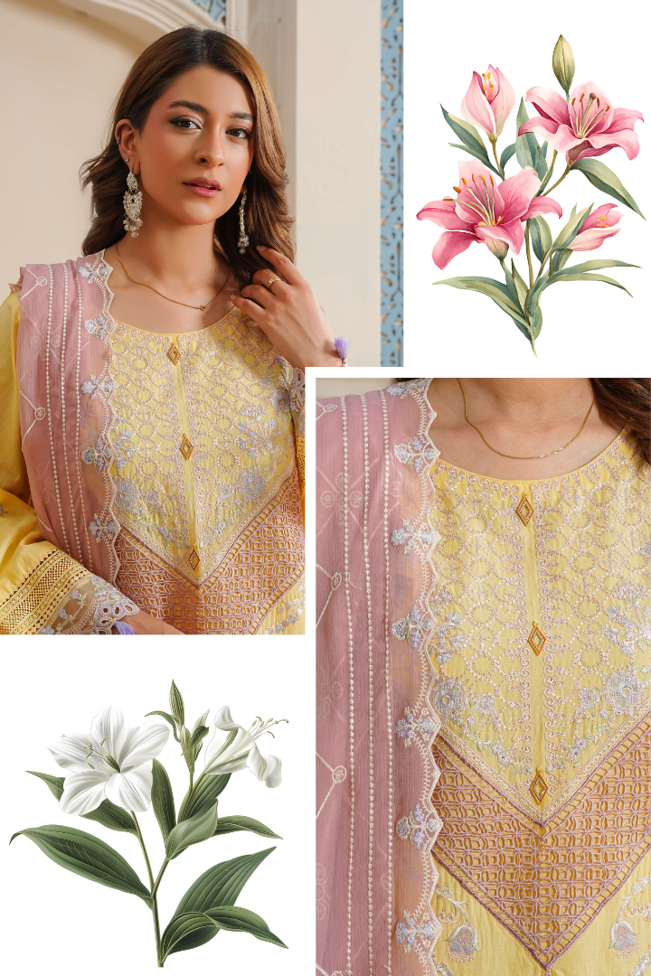 Shaanse Luxury Cotton Lumiere Drop-1 Ready to Wear Collection 2026 | Yellow