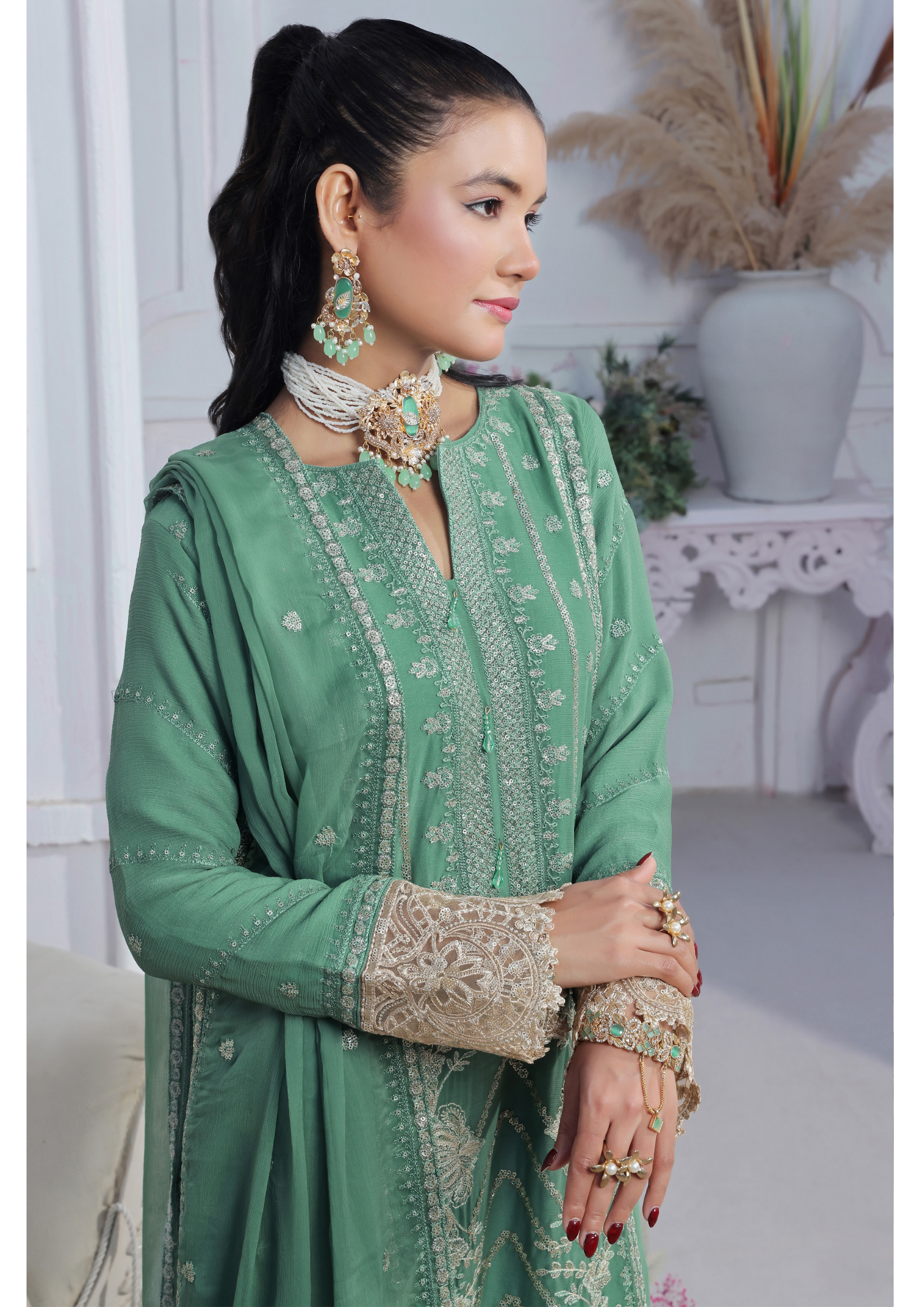 Soghat Creation chiffon  | Florum Design 05