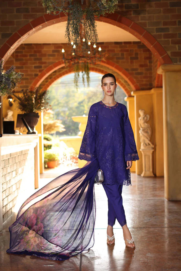 Noor By Saadia Asad Luxury Eid Handwork Schiffli Laserkari Collection 2026 | D2A-ALOURA - Mirha Fashion