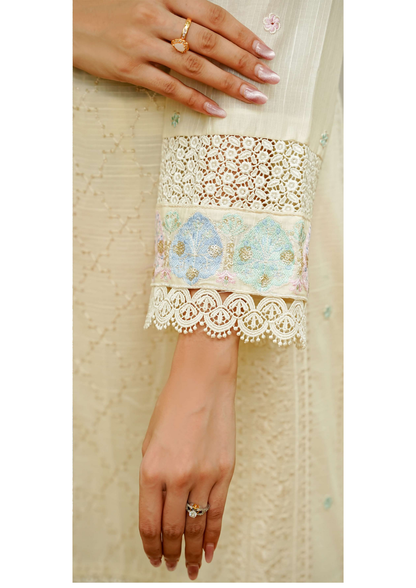 Agha Noor Cotton Ready To Wear Collection Ronak 2025 | Off White