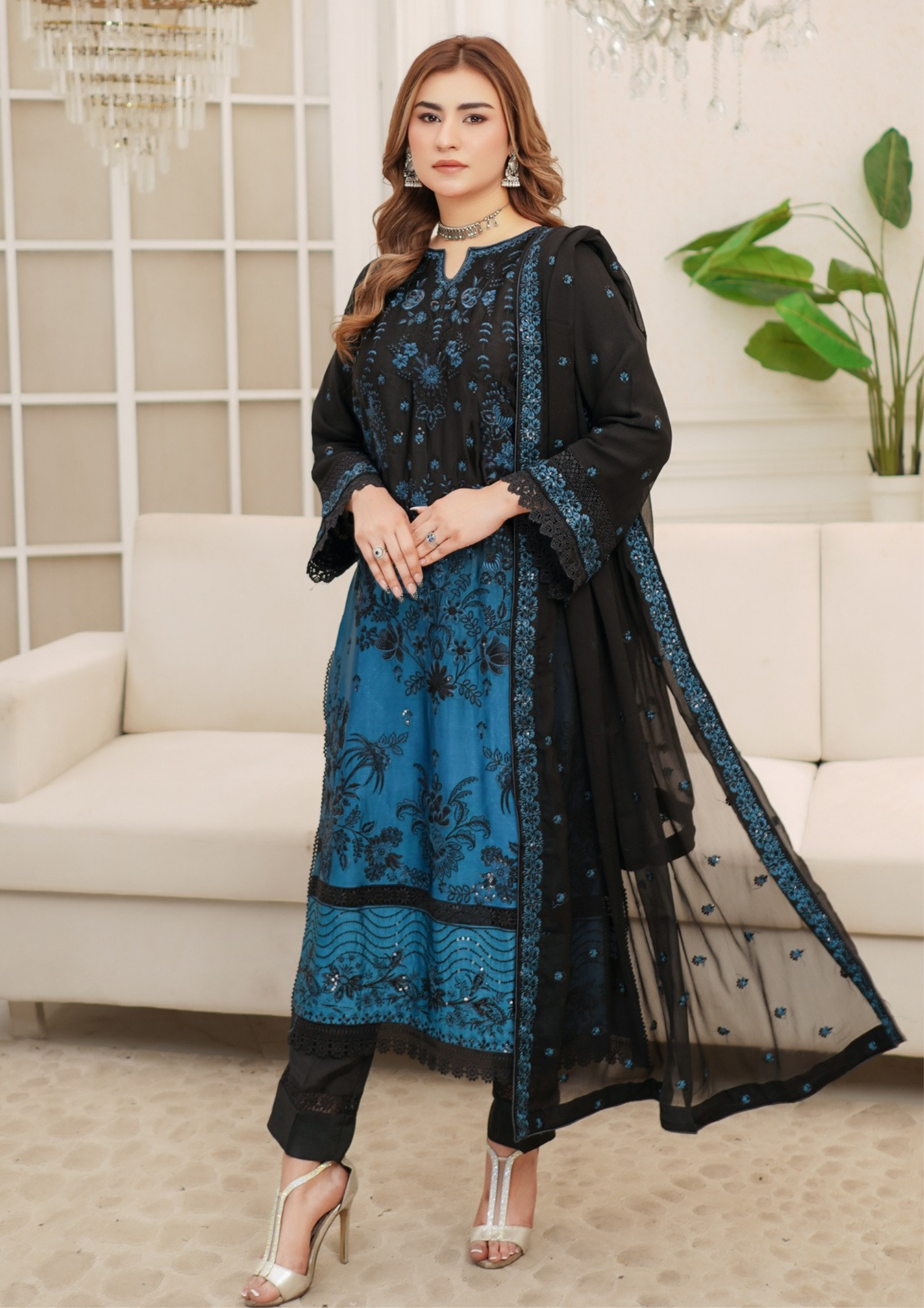 Agha Noor Silk Ready to Wear Collection Nov-2025 | Malaysian black
