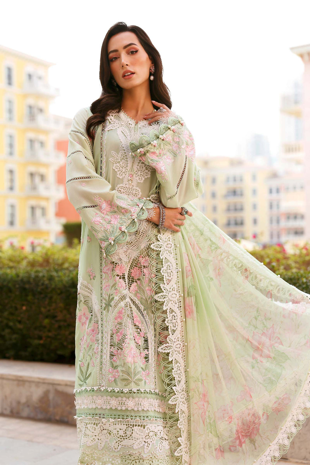 Maria B Luxury Lawn 3PCS Unstitched Collection 2026 | 11A - Mirha Fashion