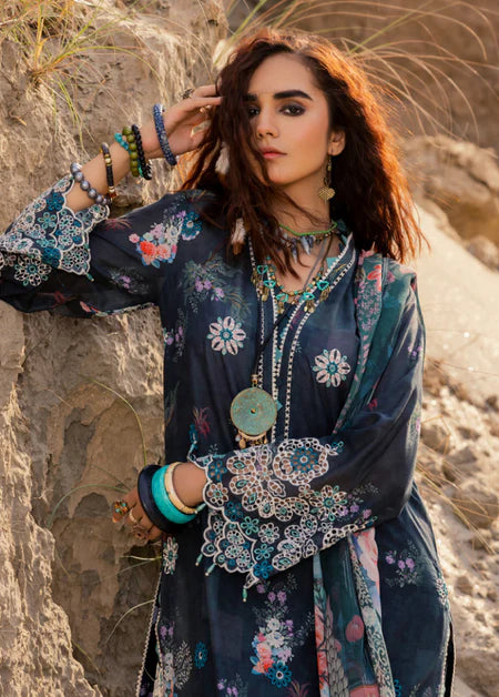 Adan's Libas Printskari Unstitched Lawn 2023 | 1