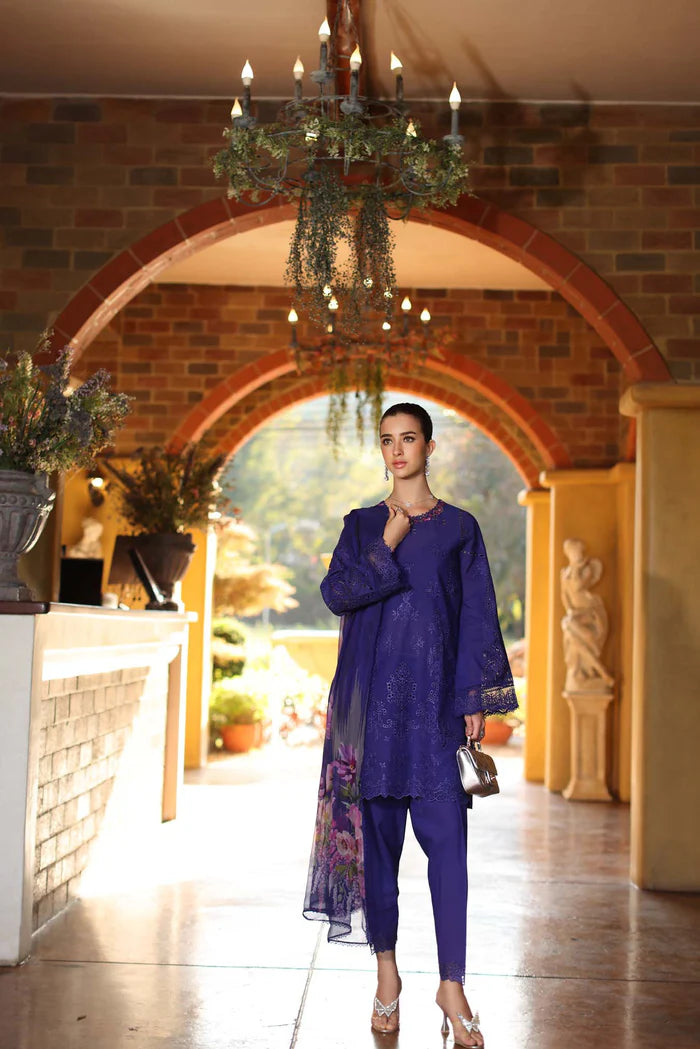 Noor By Saadia Asad Luxury Eid Handwork Schiffli Laserkari Collection 2026 | D2A-ALOURA - Mirha Fashion