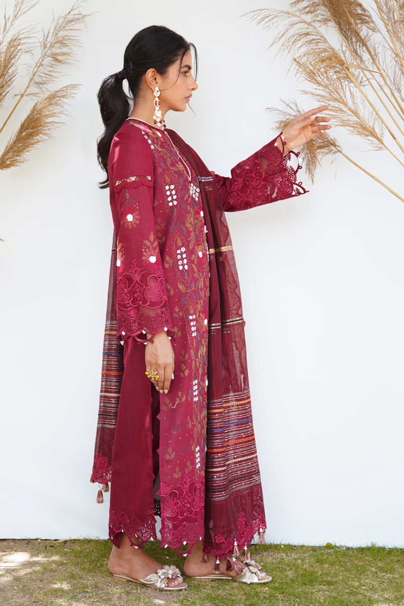 Qlinekari Lawn Collection 2023 By Qalamkari | Ruby - Mirha Fashion