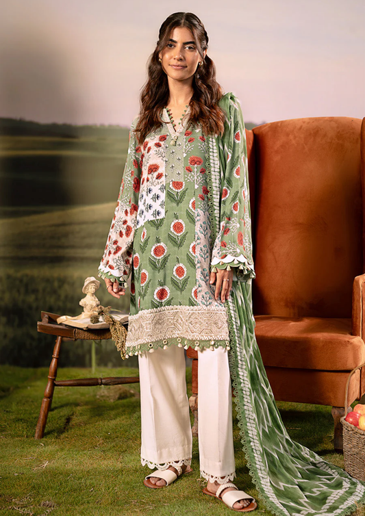 Maria B. MBasic Fall 2025 Collection – 3 Piece Unstitched Suit | 02B