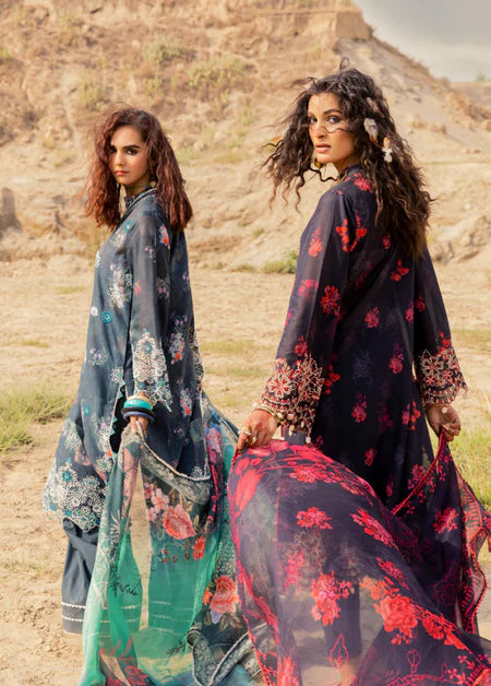 Adan's Libas Printskari Unstitched Lawn 2023 | 1