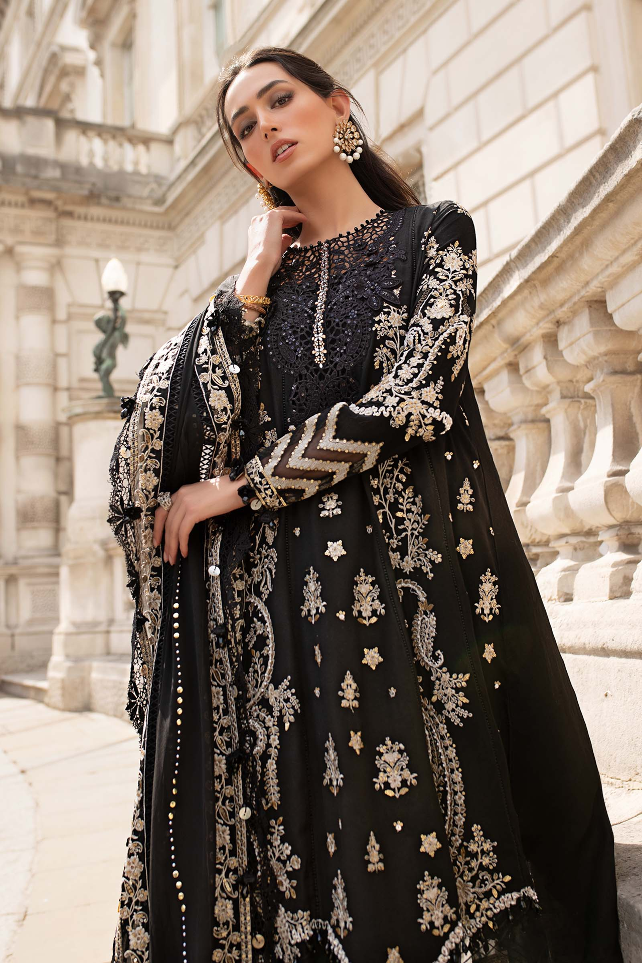 Maria B Soiree 3PCS Unstitched Formals V-01 2025 | D3