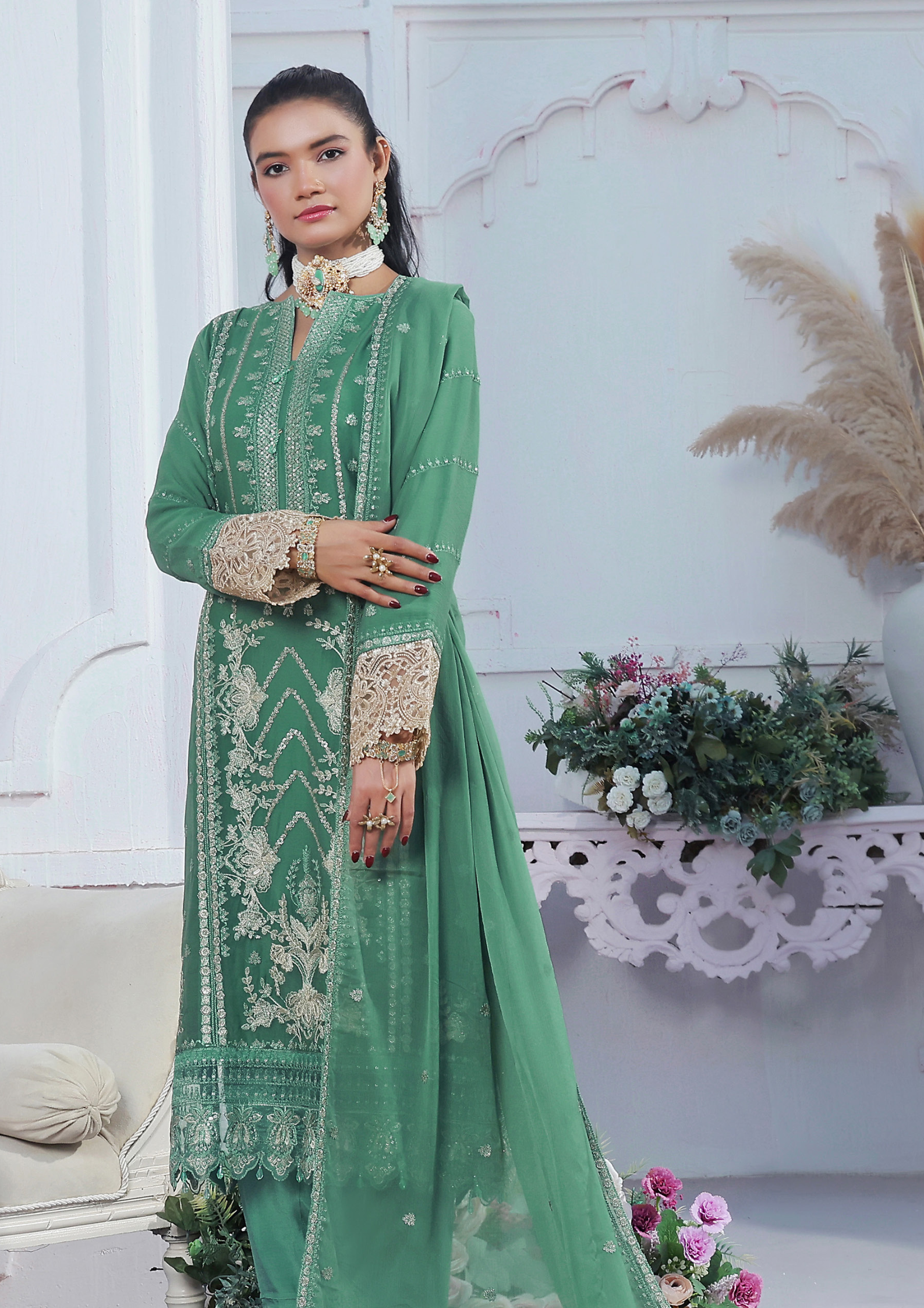 Soghat Creation chiffon  | Florum Design 05