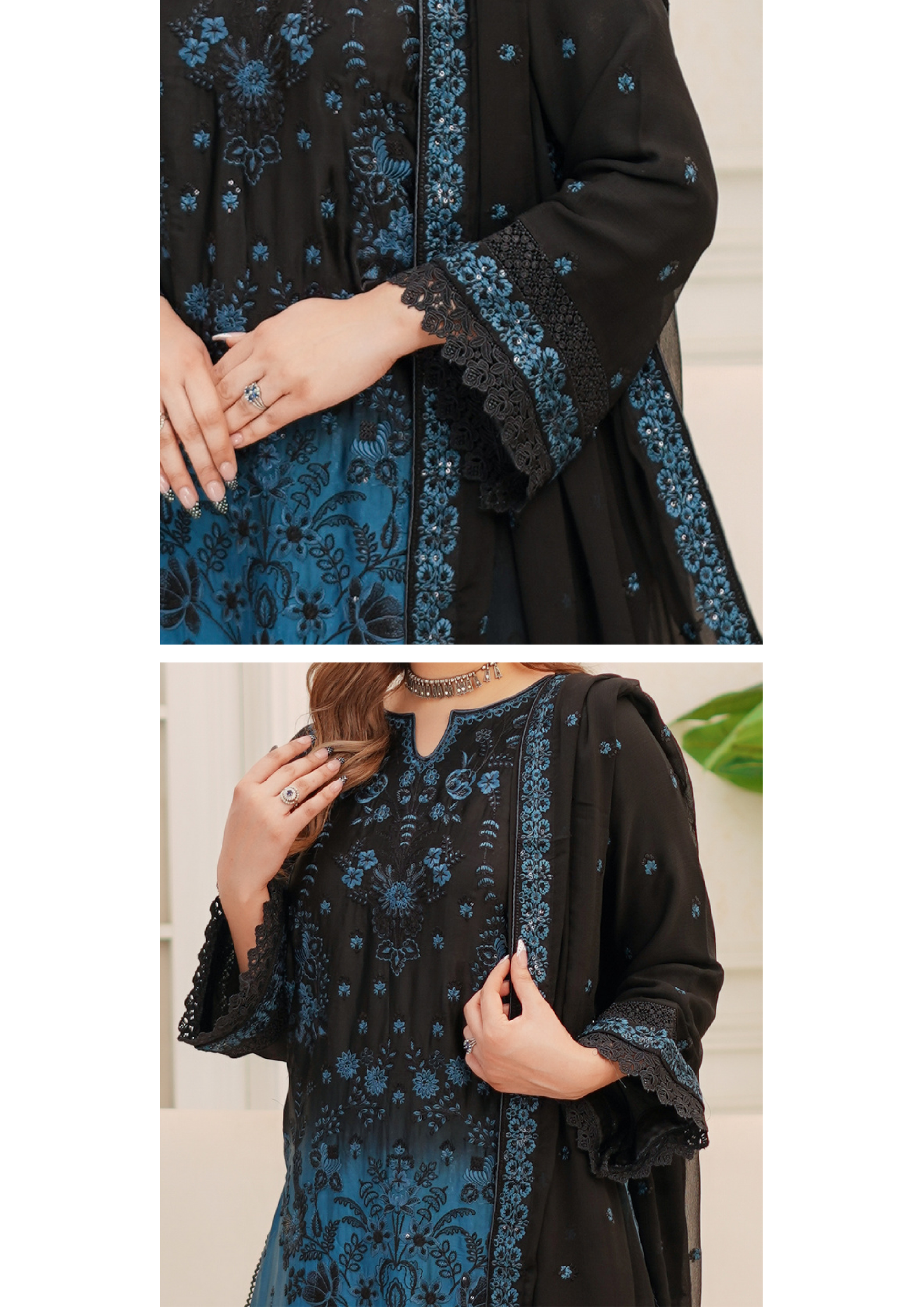 Agha Noor Silk Ready to Wear Collection Nov-2025 | Malaysian black