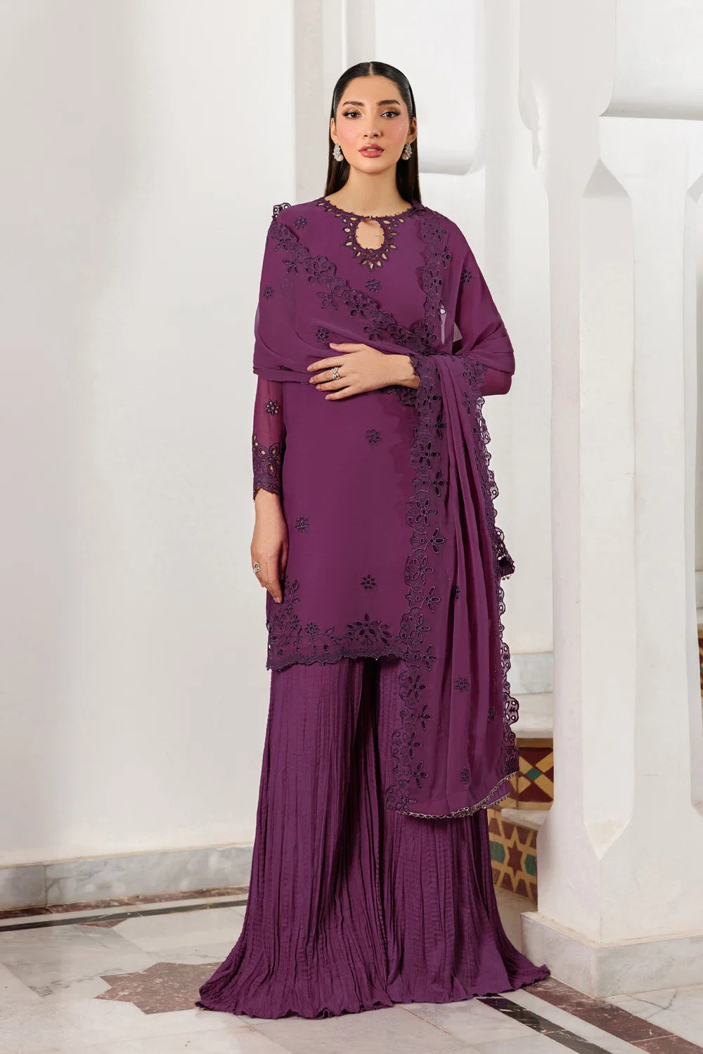 Zarif Formals Nourah Unstitched Collection | WADHAI 08