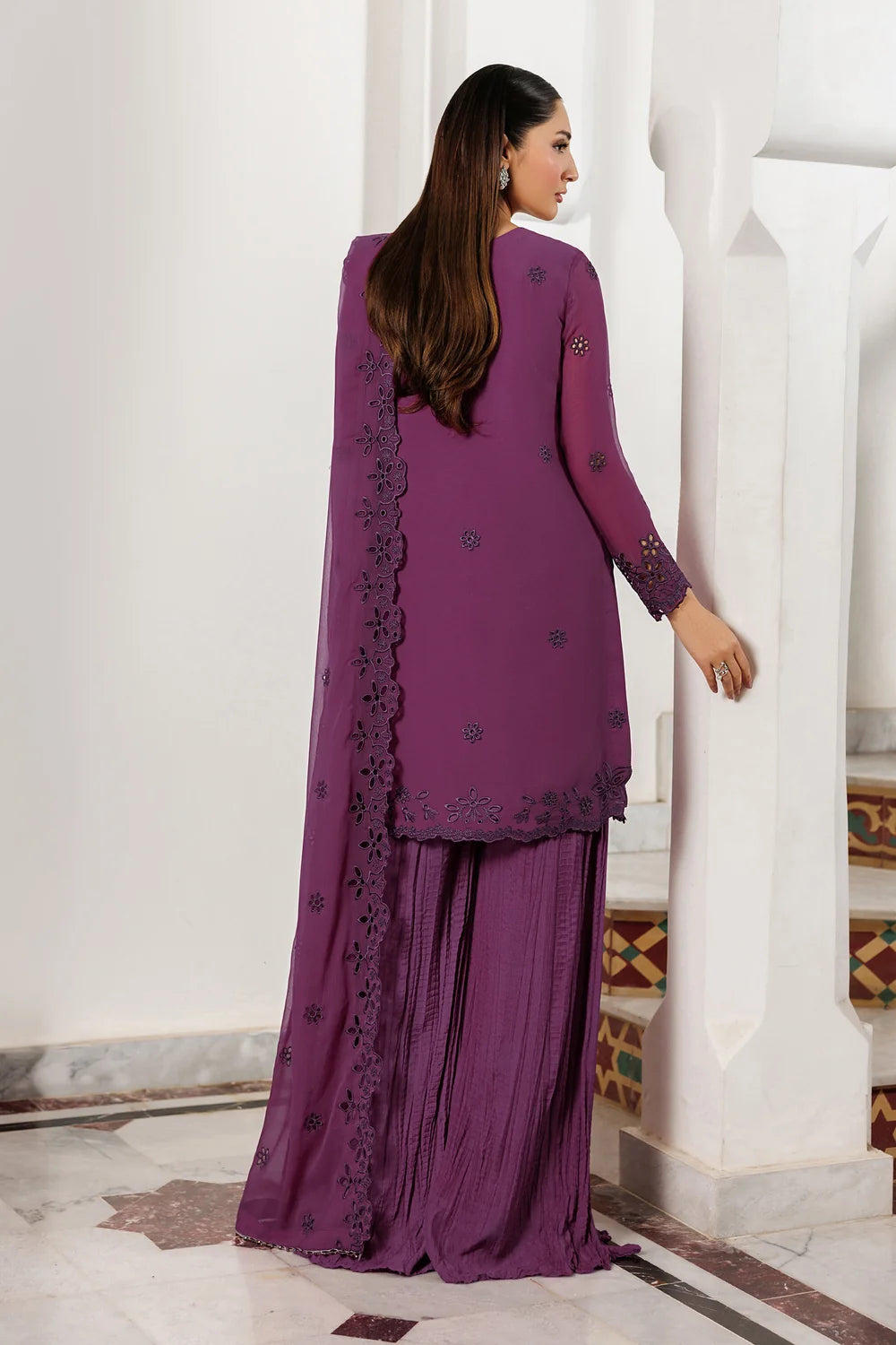 Zarif Formals Nourah Unstitched Collection | WADHAI 08