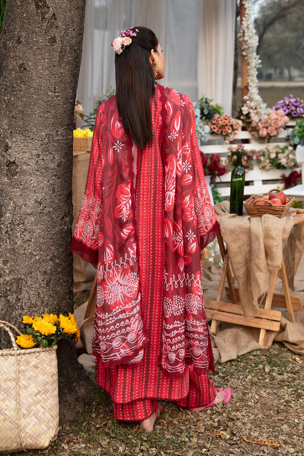Ayzel Summer Dream Lawn Collection | Cardinal - Mirha Fashion