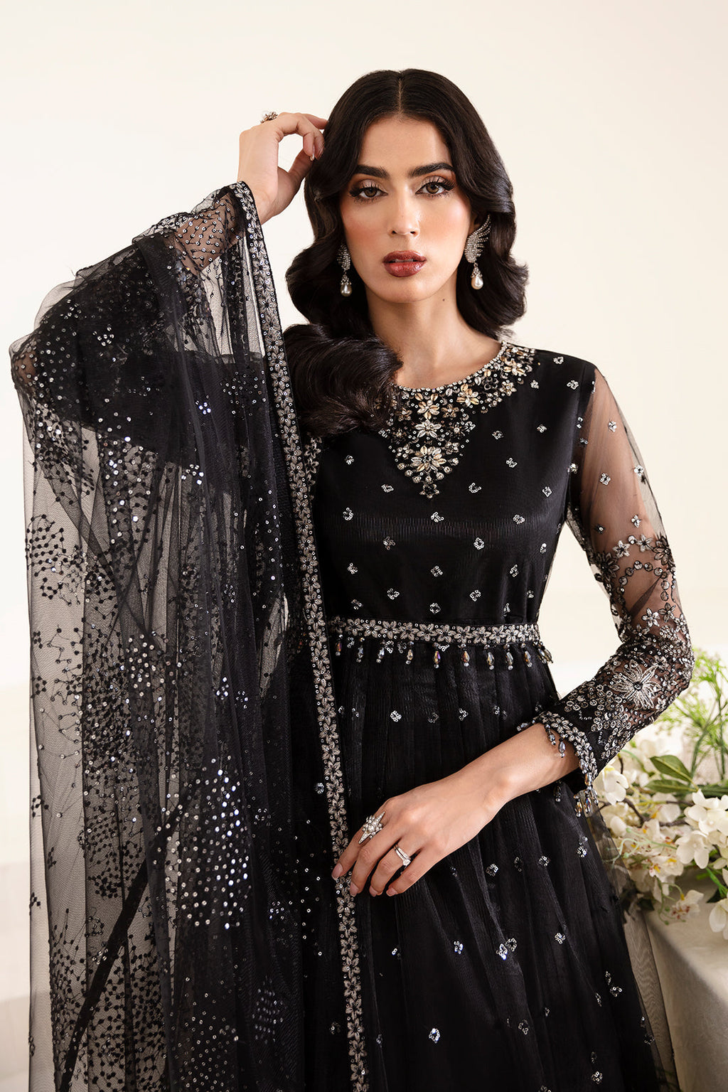 Alizeh Reena Handicrafted Unstitched Luxury Chiffon Formal | Lucent