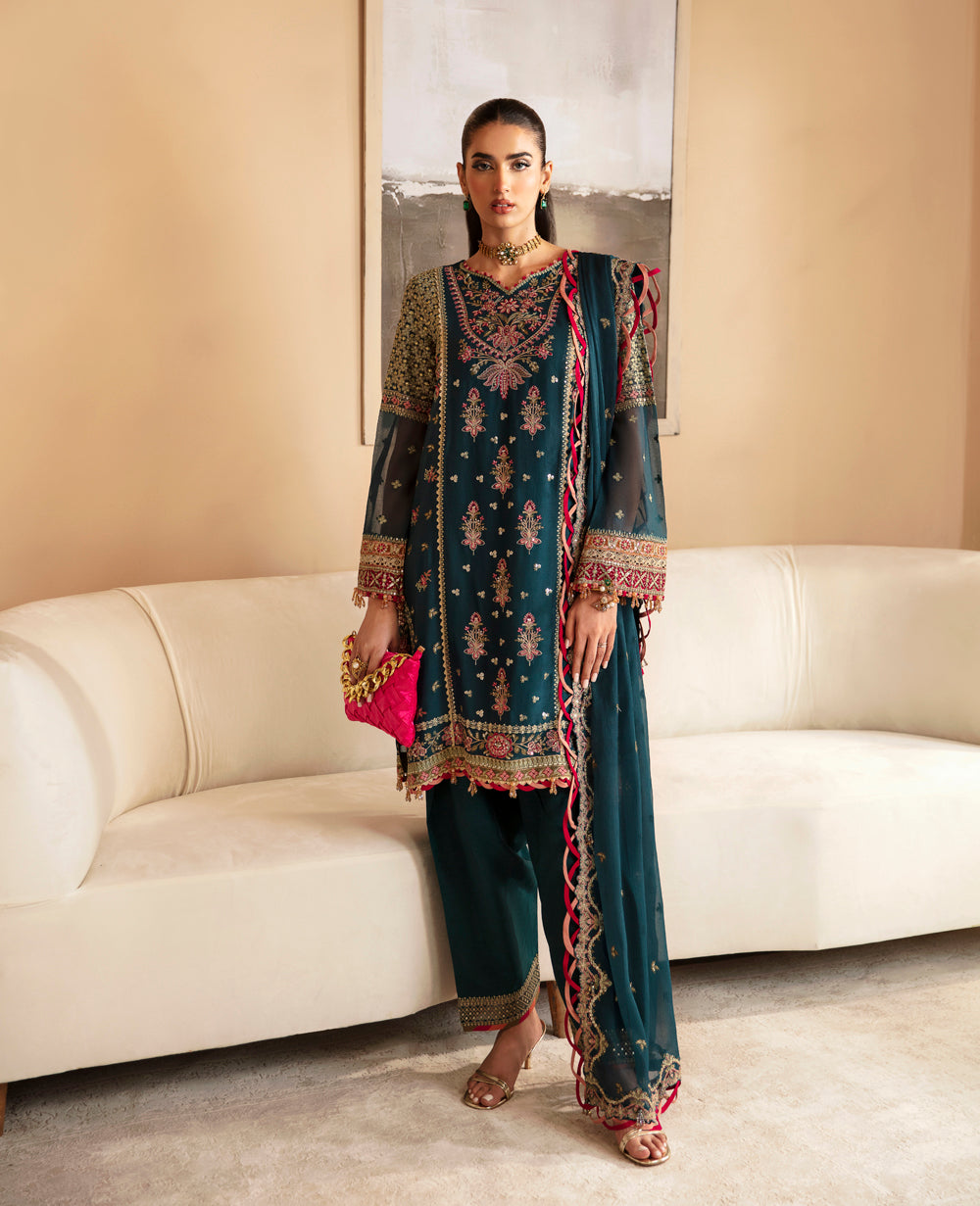 Xenia Unstitched Luxury Chiffon - NEHMAT - Mirha Fashion
