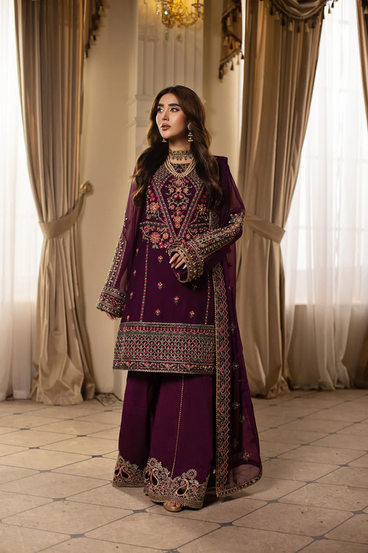 Rajkumari Formal By Sidra Aleem 3 PCS Unstitched 25 | Amethysta 02